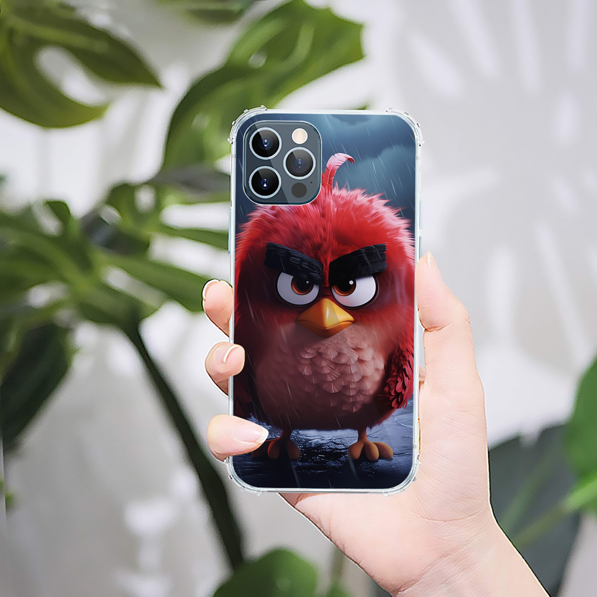 （画像用） Angry Birds アングリーバード 【iPhone 12シリーズ対応】透明スマホケース（クリアソフトケース）
